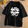 Y2k Face To Face Siyah Unisex Oversize T-shirt