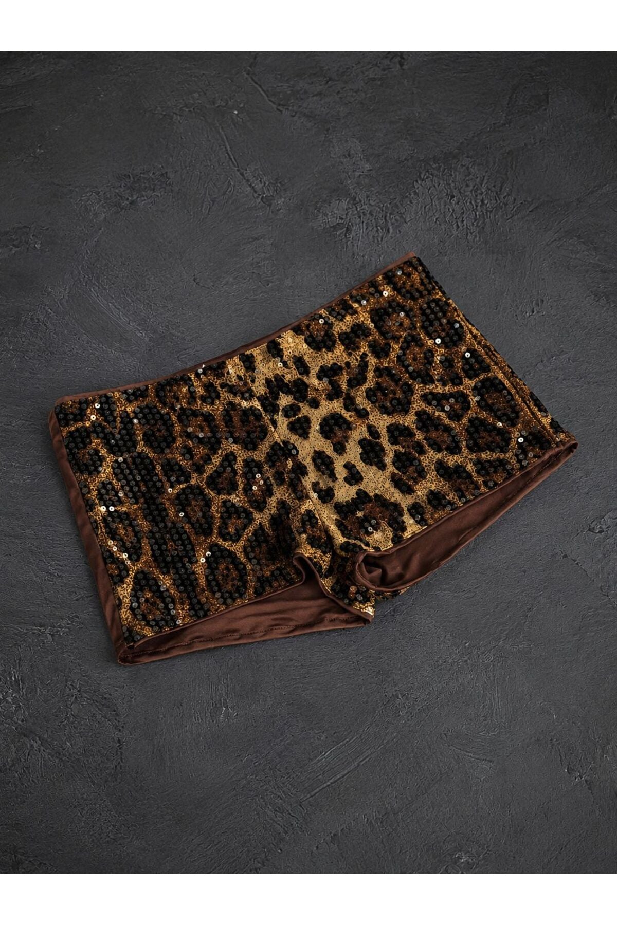 Y2K Retro Sequin Pul Sim Detaylı Şort