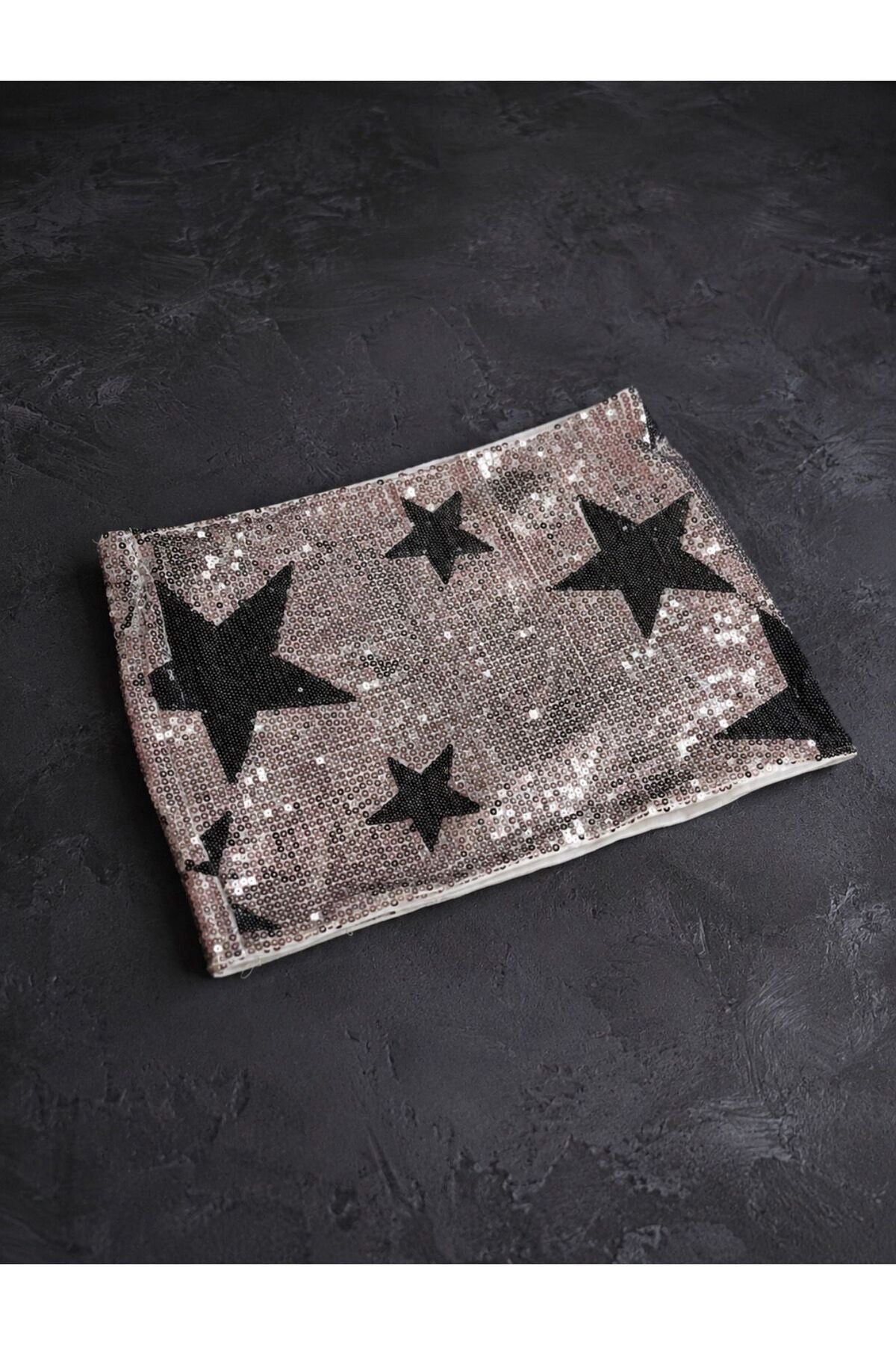 Y2K Retro Sequin Pul Sim Detaylı Şort