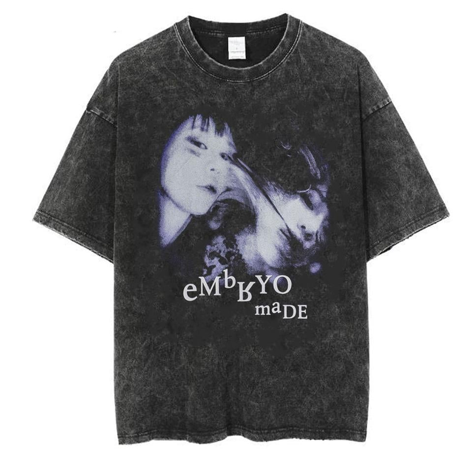 Yıkamalı Embryo Made Oversize Eskitme T-shirt