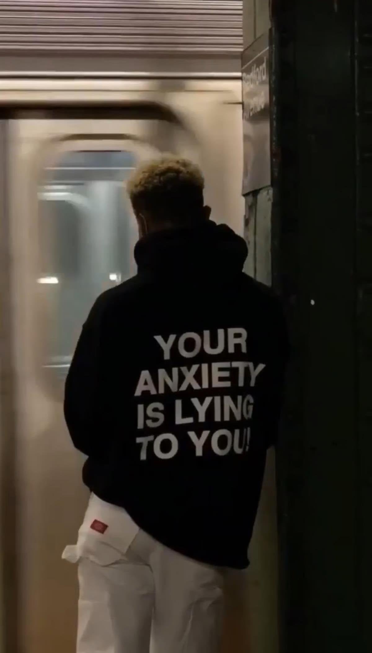 Your Anxiety Is Lying To You Oversize Unisex Hoodie