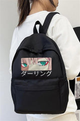 Zero Two Eyes Baskılı Unisex Sırt Çantası