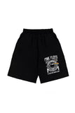 zolid wear Pink Floyd Baskılı Siyah Unisex Penye Şort